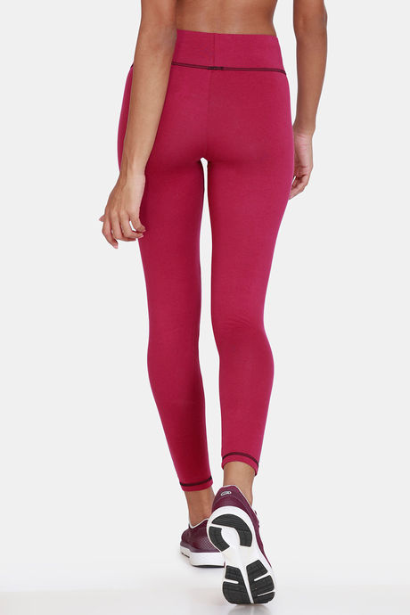 Zelocity Cotton Leggings - Raspberry Radiance — image 3
